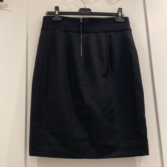J. Crew black wool blend tuxedo skirt - Picture 5 of 9